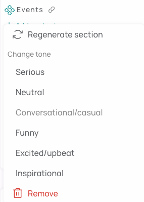 Section Change Editing Letter